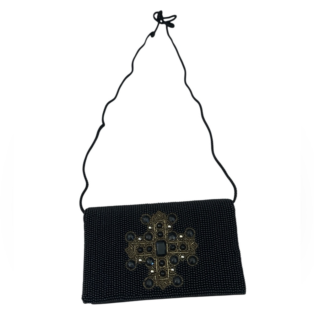 Vintage Morgan Taylor beaded cross shoulder bag